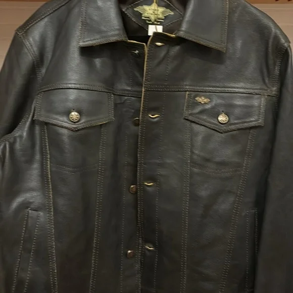 STARS & STRIPESJACKET BRANDO ,100% LEATHER Jacket NWT